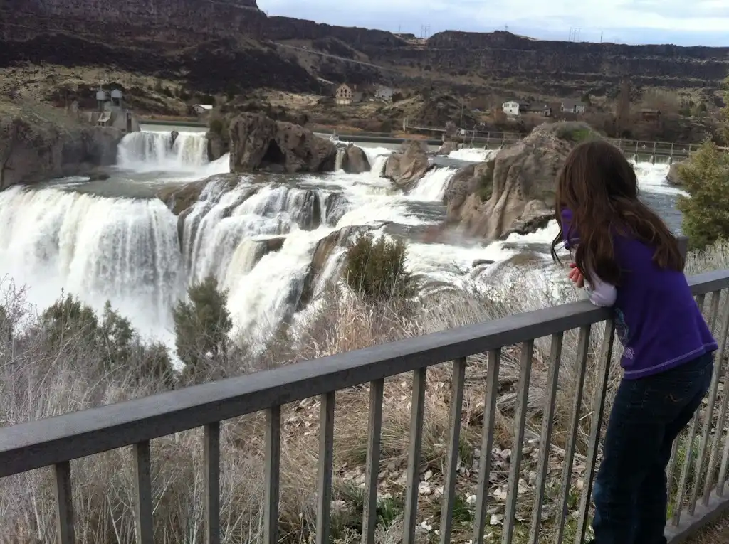 Karly at waterfall
